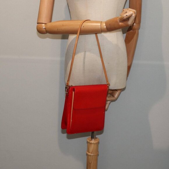 LOUIS VUITTON Monogram Vernis Motto Accessory Pouch Red - Picture 14 of 16